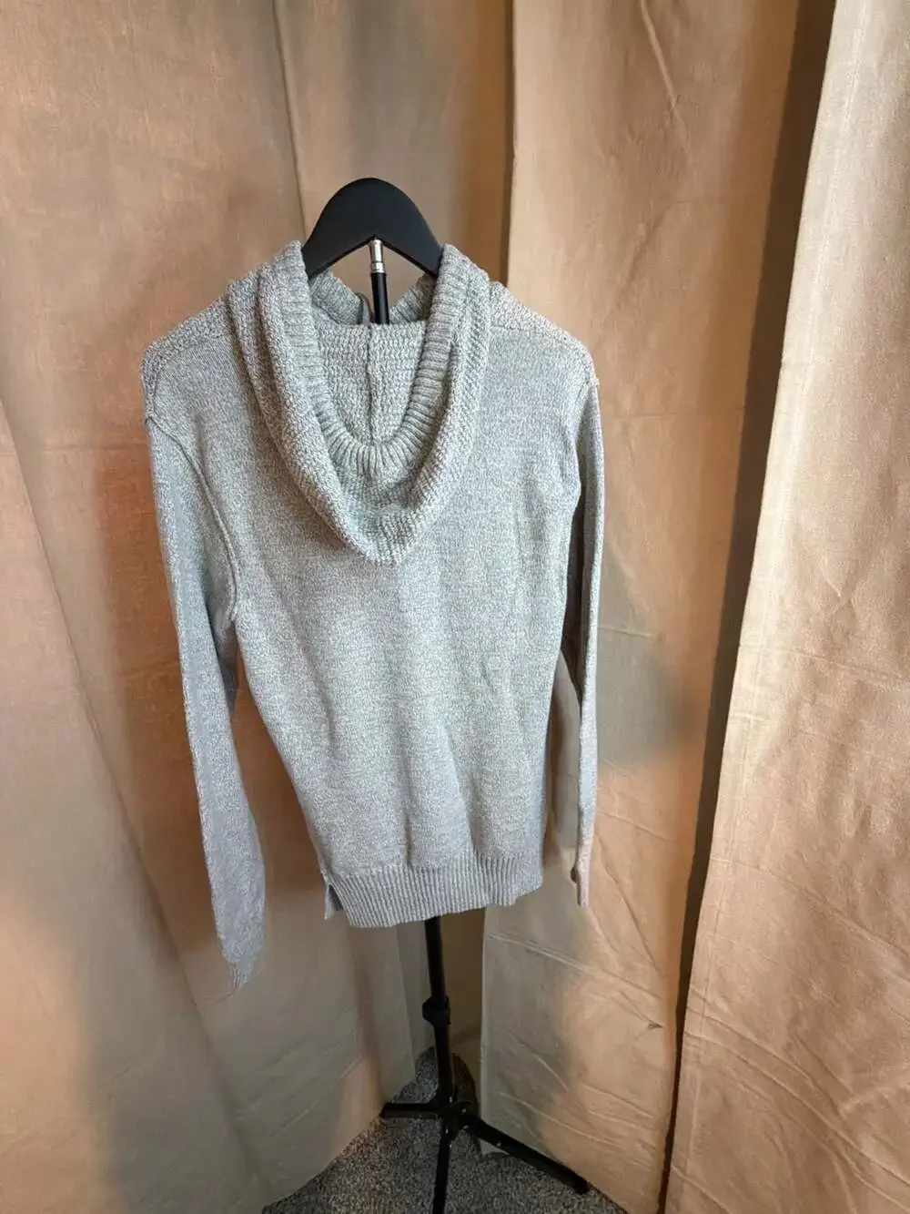 Outpost Makers Men's Textured Knit Hooded Sweater, Size Medium